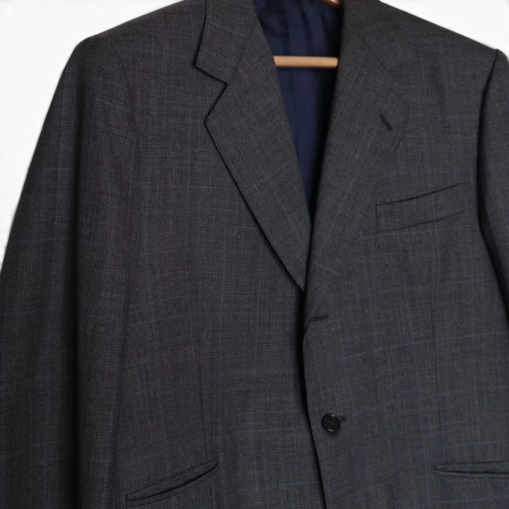 Djay Couture Paris Scabal English Cloth Men's 40 Bespoke Wool Sport Coat Jacket